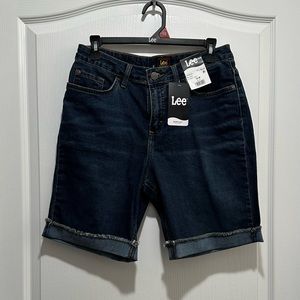 Women’s Lee Bermuda Mid Rise Stormy Lines Shorts